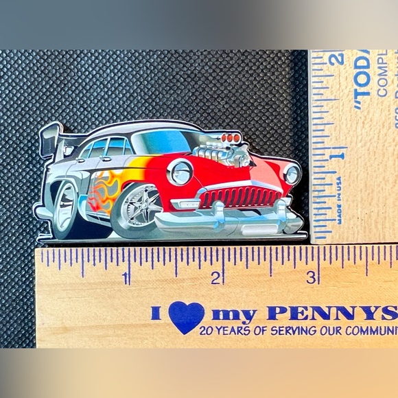 Retro Car Hot Rod Flames Waterproof Vinyl Stickers Set Of 12 - Picture 2 of 2